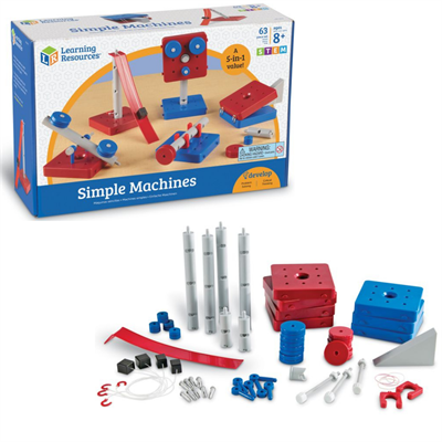 LER2442 Развивающая игрушка "Простые механизмы. Простые машины" (63 элемента) - фото 47588623