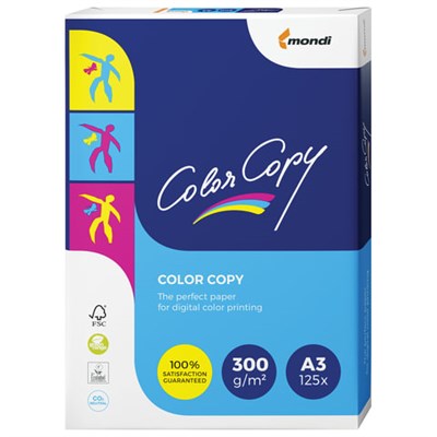 Бумага COLOR COPY, А3 (297х420), 300 г/м2, 125 л., для полноцветной лазерной печати, А++, Австрия, 161% (CIE) - фото 49128363
