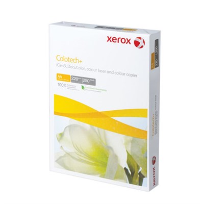 Бумага XEROX COLOTECH PLUS, А4, 220 г/м2, 250 л., для полноцветной лазерной печати, А++, Австрия, 170% (CIE), 003R97971 - фото 49128395