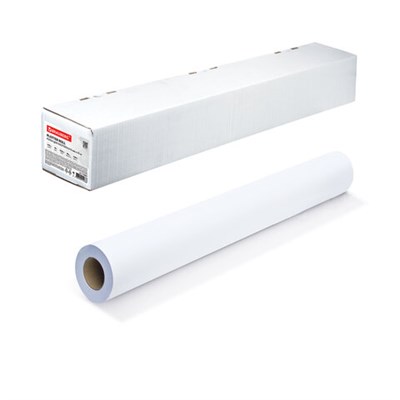 Бумага широкоформатная рулон для плоттера, 610 мм х 45 м х втулка 50,8 мм, 90 г/м2, белизна CIE 146%, BRAUBERG, 110451 110451