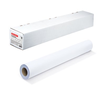 Бумага широкоформатная рулон для плоттера, 594 мм х 45 м х втулка 50,8 мм, 90 г/м2, белизна CIE 146%, BRAUBERG, 110629 110629