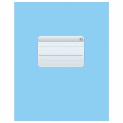 Тетрадь А5, 48 л., HATBER-ECO скоба, офсет №2 ЭКОНОМ, клетка, обложка мелованная бумага, "Голубая", 48Т5D1, 48Т5D1_27730 404486 - фото 49146356
