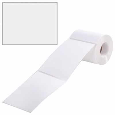 Этикетка ТермоЭко (100х150 мм), 300 этикеток в ролике, прозрачная подложка из пленки, светостойкость до 2 месяцев, 114510, 54165 114510