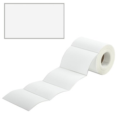 Этикетка термотрансферная ПОЛУГЛЯНЕЦ (100х72 мм), 500 этикеток в ролике, прозрачная подложка из пленки, 114517, 54252 114517