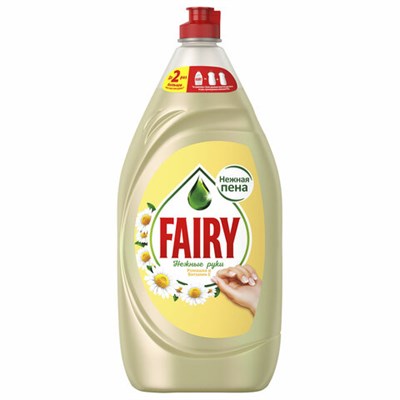 Средство для мытья посуды 1,35 л FAIRY (Фейри) Нежные руки, "Ромашка и витамин Е", 740297 606048 - фото 49158742