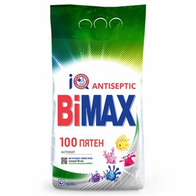 Стиральный порошок-автомат 9 кг, BIMAX "100 пятен" - фото 49159395