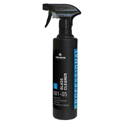 Средство для мытья стекол и зеркал 500 мл, PRO-BRITE GLASS CLEANER, распылитель, 081-05 605260 - фото 49160845