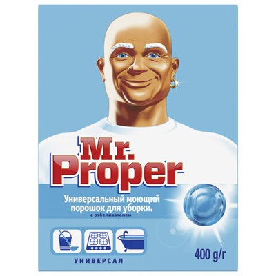 Чистящее средство 400 г, MR.PROPER (Мистер Пропер), с отбеливающим эффектом, универсал, порошок - фото 49161229