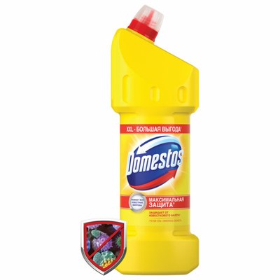 Чистящее средство 1,5 л, DOMESTOS (Доместос) "Лимонная свежесть", с отбеливающим эффектом, 67682978 606082 - фото 49161284