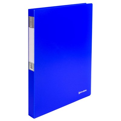 Папка на 2 кольцах BRAUBERG "Neon", 25 мм, внутренний карман, неоновая, синяя, до 170 листов, 0,7 мм, 227459 - фото 49180348