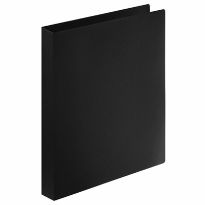 Папка на 4 кольцах STAFF, 30 мм, черная, до 250 листов, 0,5 мм, 229219 - фото 49180502