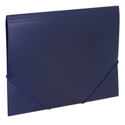 Папка на резинках BRAUBERG "Contract", синяя, до 300 листов, 0,5 мм, бизнес-класс, 221797 - фото 49180624