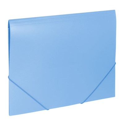 Папка на резинках BRAUBERG "Office", голубая, до 300 листов, 500 мкм, 228078 - фото 49180646