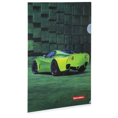 Папка-уголок BRAUBERG "SPORT CAR", А4, 150 мкм, цветная печать, 228044 - фото 49183892