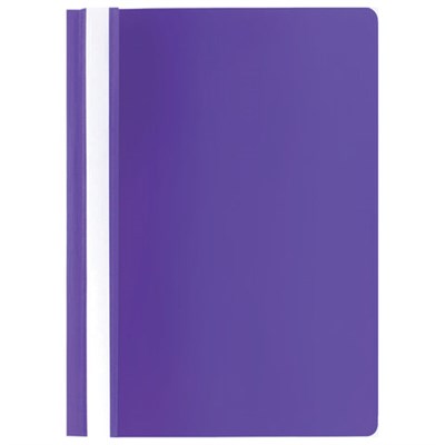 Скоросшиватель пластиковый STAFF, А4, 100/120 мкм, фиолетовый, 229237 - фото 49185088