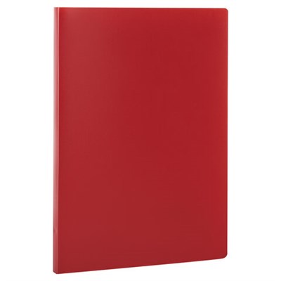Папка с пластиковым скоросшивателем STAFF, красная, до 100 листов, 0,5 мм, 229229 - фото 49185154