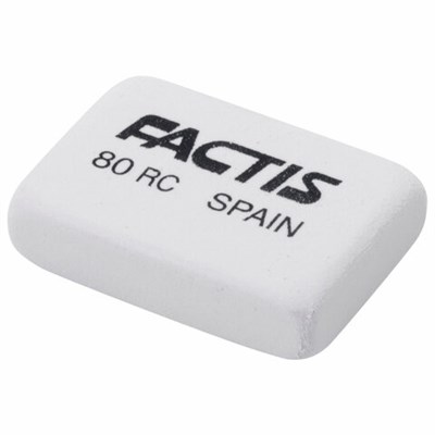 Ластик FACTIS 80 RC (Испания), 28х20х7 мм, белый, прямоугольный, CNF80RC - фото 49190335