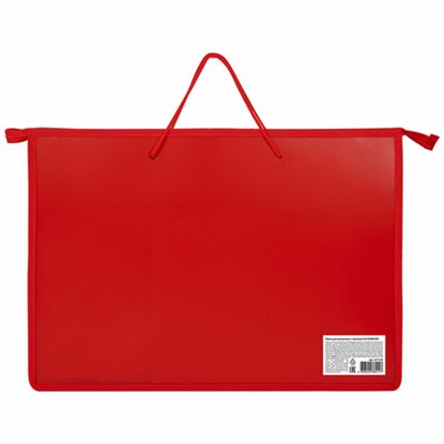 Папка для рисунков и чертежей ПИФАГОР А3, пластик, красная, 271133 271133 - фото 49196159