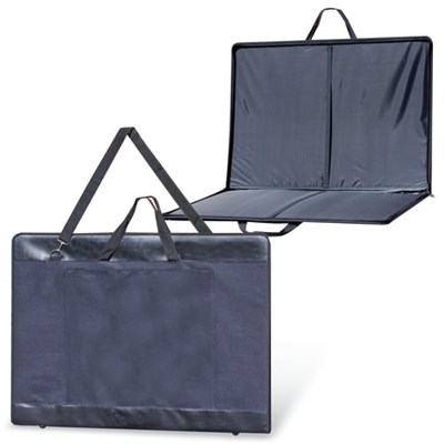 Папка для рисунков и чертежей, А1, 920х660 мм, "Пленэр-1", с ручками, кожзам и ткань, черная, 674/1 223110 - фото 49197448