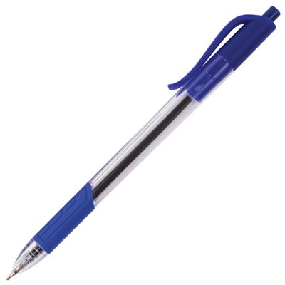 Ручка шариковая масляная автоматическая BRAUBERG "Extra Glide R-Grip", СИНЯЯ, узел 0,7 мм, линия письма 0,35 мм, 142930 - фото 49202398