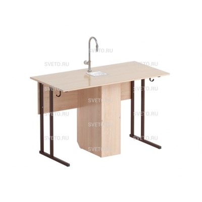 Стол лабораторный химический с сантехникой СТХпр/пл