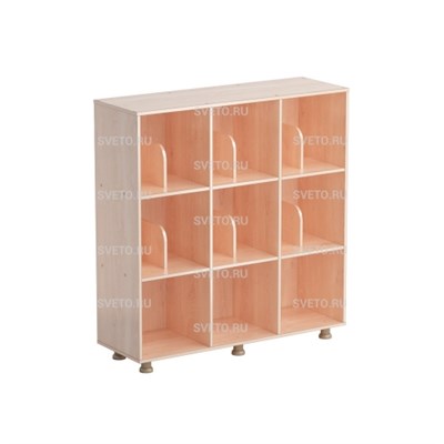 Шкаф «Мозаика» трехсекционный (с перегородками) (без дверок) 909130