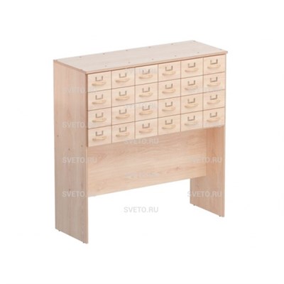 Шкаф библиотечный картотечный 24 ящика ШБК(24)