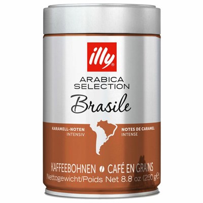 Кофе в зернах ILLY "Brasil" ИТАЛИЯ, 250 г, в жестяной банке, арабика 100%, ИТАЛИЯ, 7006 622814
