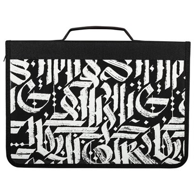 Папка для труда на молнии BRAUBERG А4 с ручкой, 1 отделение, органайзер, "Graffiti", 270994 270994