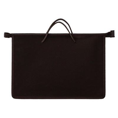 Папка на молнии с ручками ПИФАГОР, А4, 1 отделение, пластик, 55 мм, черная, 228236 228236