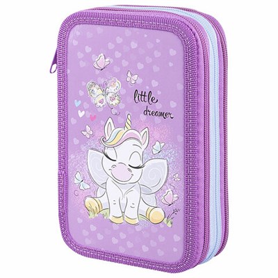 Пенал ПИФАГОР, 3 отделения, ламинированный картон, 19х11 см, "Sweet Dreamer", 271545 271545