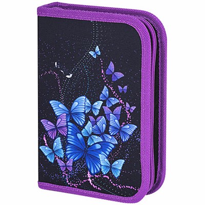 Пенал BRAUBERG, 1 отделение, 1 откидная планка, полиэстер, 21х14 см, "Fly Always", 271520 271520