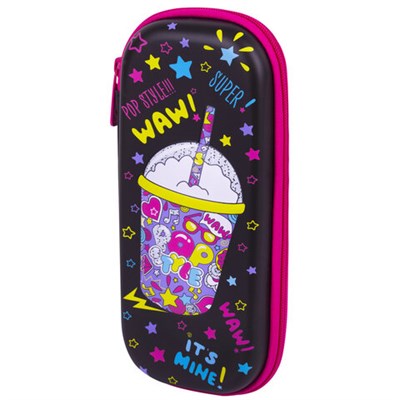 Пенал BRAUBERG, 1 отделение, 1 откидная планка, EVA, 22х10х5 см, "Pop style", 271552 271552