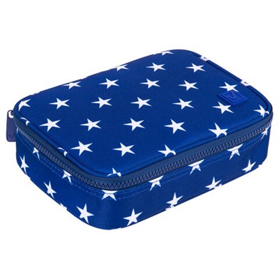 Пенал-косметичка BRAUBERG БОЛЬШОЙ, 1 отделение, 1 откидная планка, ткань, 21x15x6 см, "Stars", 270707 270707