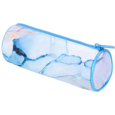 Пенал-тубус BRAUBERG, с эффектом Soft Touch, мягкий, "Blue marble", 22х8 см, 271570 271570