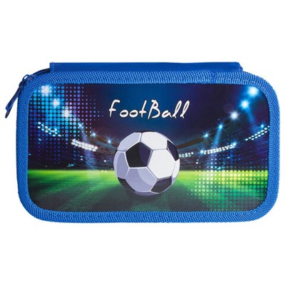 Пенал ПИФАГОР, 3 отделения, ламинированный картон, 19х11 см, "Stadium", 228110 228110