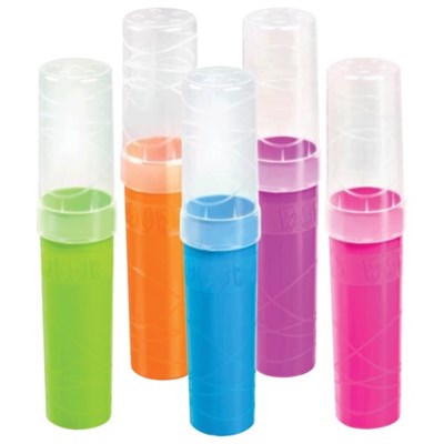 Пенал-тубус "Intensive", пластиковый, 195х45 мм, 5 цветов ассорти, ПН38 103779