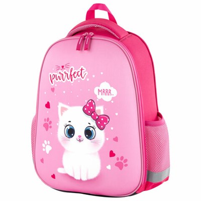 Ранец ПИФАГОР EVA BASIC, 1 отделение, "Fluffy cat", 39х30х16 см, 270691 270691