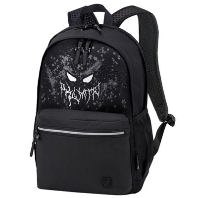 Рюкзак BRAUBERG FASHION CITY универсальный, 2 отделения, "Horror", черный, 46х31х15 см, 271672 271672