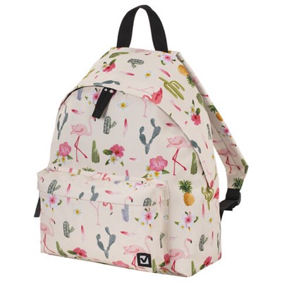 Рюкзак BRAUBERG СИТИ-ФОРМАТ универсальный, "Tropics", разноцветный, 41х32х14 см, 229882 229882