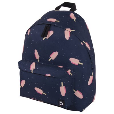 Рюкзак BRAUBERG СИТИ-ФОРМАТ универсальный, "Ice cream", синий, 41х32х14 см, 228858 228858