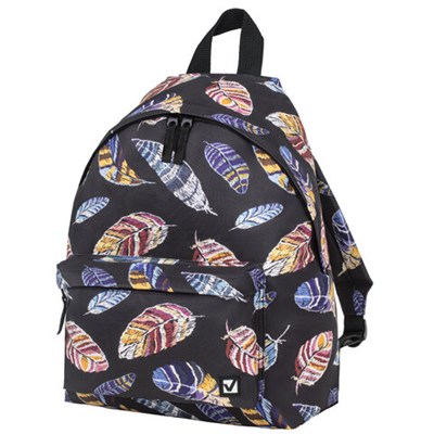 Рюкзак BRAUBERG СИТИ-ФОРМАТ универсальный, "Plumage", разноцветный, 41х32х14 см, 229883 229883