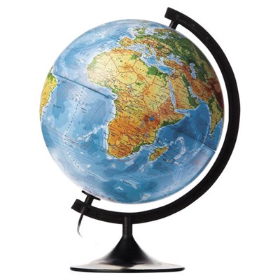 Глобус физический / политический Globen "Классик", 32 см, с подсветкой, К013200101 454431