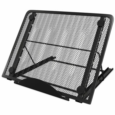 Подставка для книг, ноутбуков, планшетов, BRAUBERG "Germanium", 240х195х20 мм, черная, металл, 237987 237987