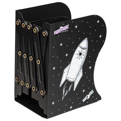 Подставка-держатель для книг и учебников ЮНЛАНДИЯ "Space", раздвижная, металлическая, 237901 237901