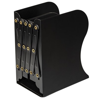 Подставка-держатель для книг и учебников BRAUBERG, раздвижная, металлическая, черная, 237904 237904