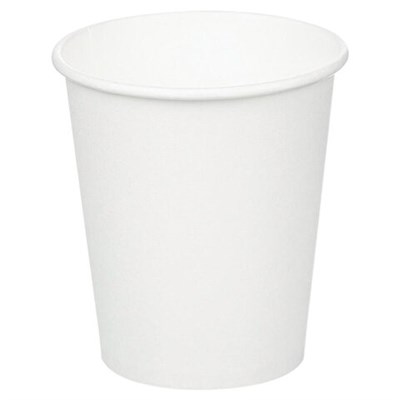Стакан одноразовый бумажный 200/276 мл, D 80 мм, 50 шт., однослойный для холодного и горячего БЕЛЫЙ, СКАНДИПАКК, -0000, 771S70900-0000 606901