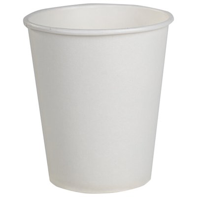 Стакан одноразовый бумажный 165/195 мл, D 70 мм, КОМПЛЕКТ 100 шт.,однослойные, белые, холодное/горячее, Ve, ФОРМАЦИЯ, HB70-195-0000-100 603865