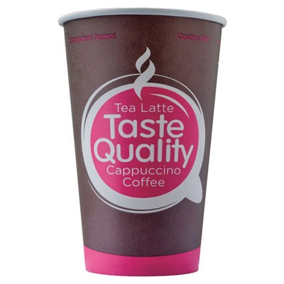 Стакан одноразовый бумажный 400/530 мл, D 90 мм, КОМПЛЕКТ 50 шт., однослойные, Taste Quality, холодное/горячее, ФОРМАЦИЯ, HB90-530-0399 606199