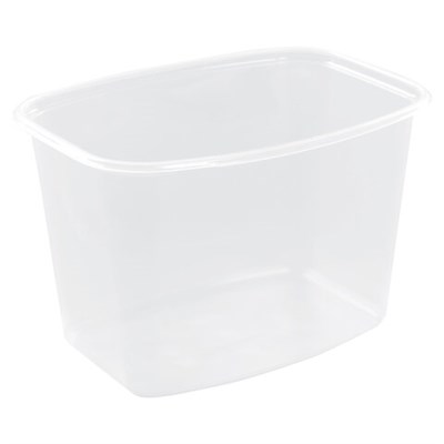 Одноразовый контейнер 750 мл, КОМПЛЕКТ 100 шт., БЕЗ КРЫШКИ, 138х102 мм, прозрачные, ПП, ЮПЛАСТ, ЮУПМ3316 607537